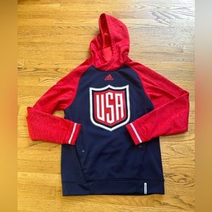 2016 Hockey World Cup USA Adidas Hoodie Pullover Sweatshirt Men’s Size Small.